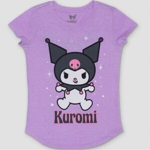 Girls' Sanrio Kuromi Rollout Short Sleeve Graphic T-Shirt - Purple XL